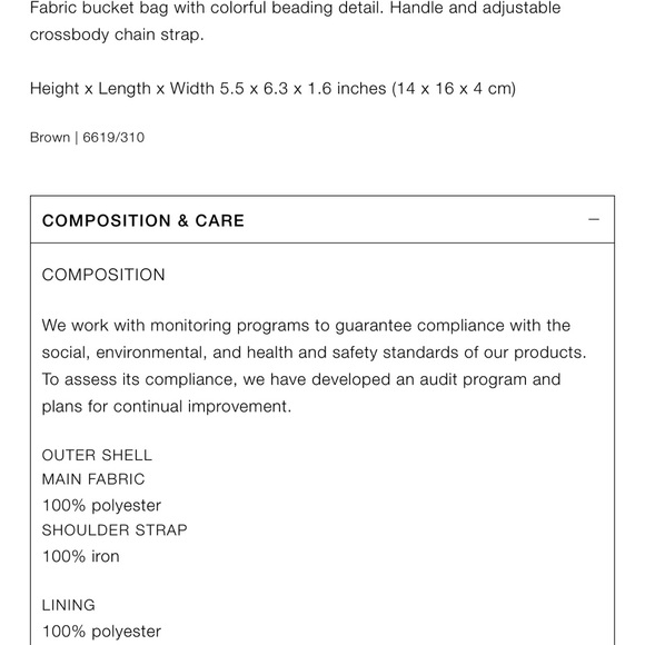 Zara beaded mini bucket bag - Picture 8 of 8